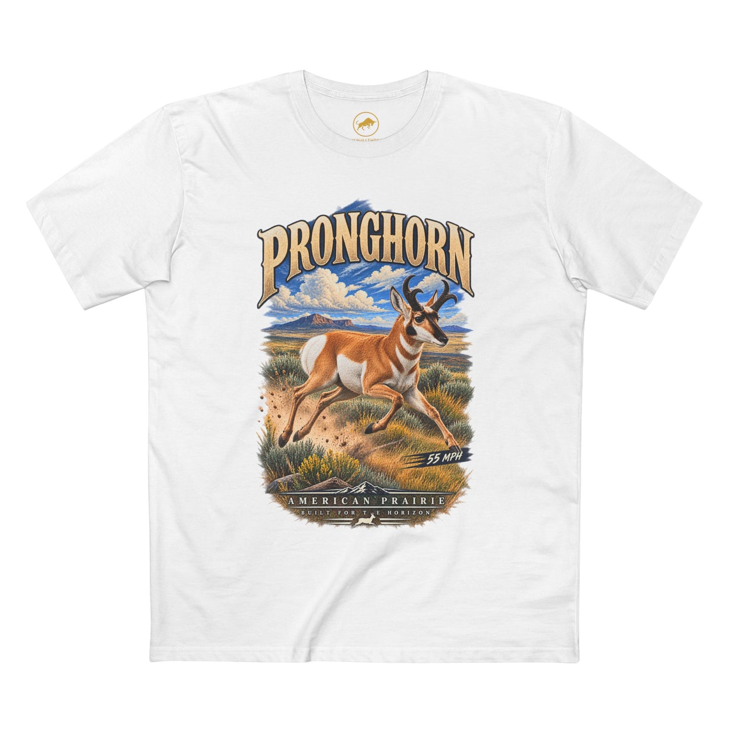Pronghorn Shirt: American Prairie Western Wildlife Tee.