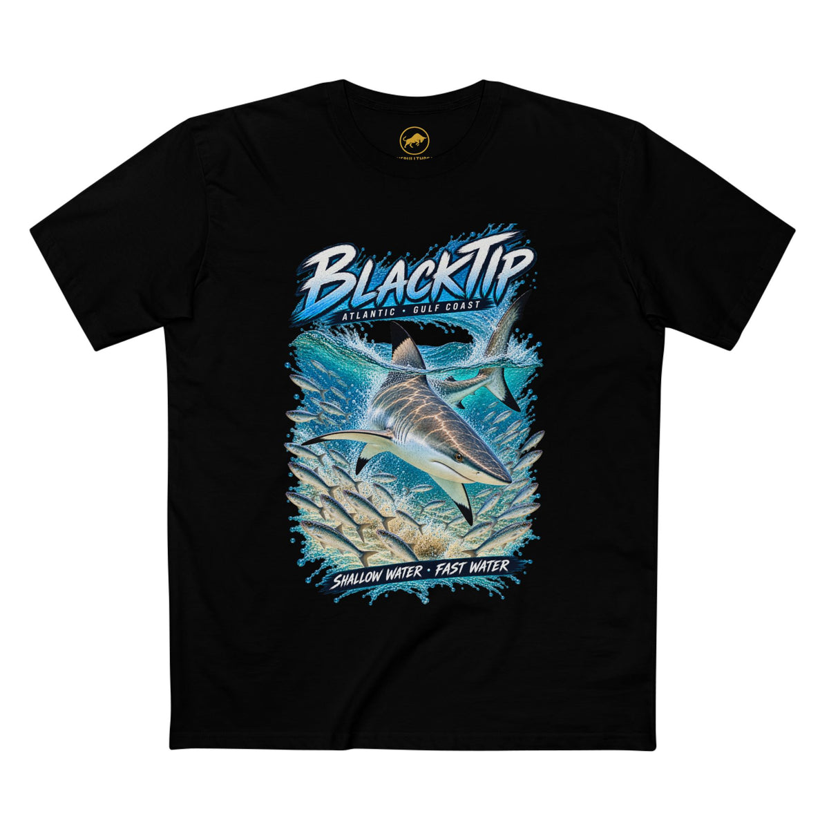 Blacktip Shark Shirt, Florida Shark T-Shirt, Atlantic Gulf Coast Tee, Marine Wildlife Shirt, Ocean Fishing Diver Gift.