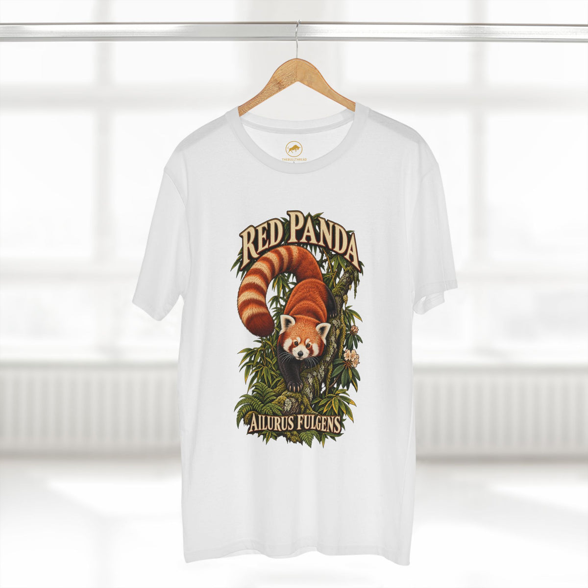 Red Panda Shirt, Himalayan Bamboo Forest Wildlife Tee, Ailurus Fulgens Animal Lover Gift.