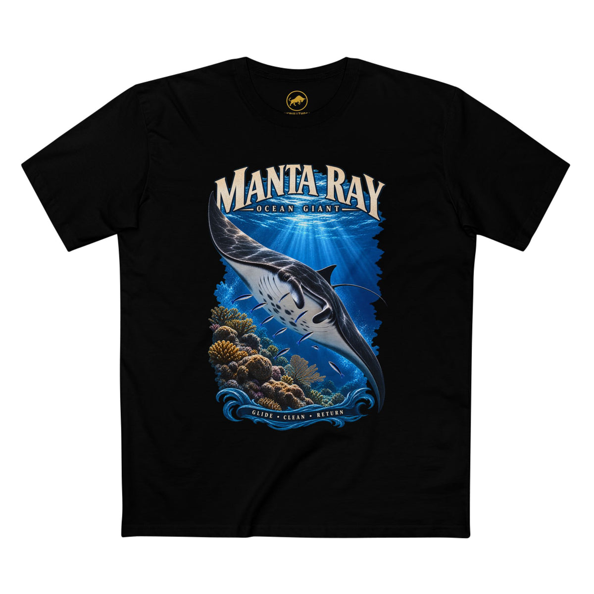 Giant Manta Ray Shirt, Ocean Wildlife Tee, Scuba Diving & Marine Biology Gift.