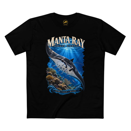 Giant Manta Ray Shirt, Ocean Wildlife Tee, Scuba Diving & Marine Biology Gift.