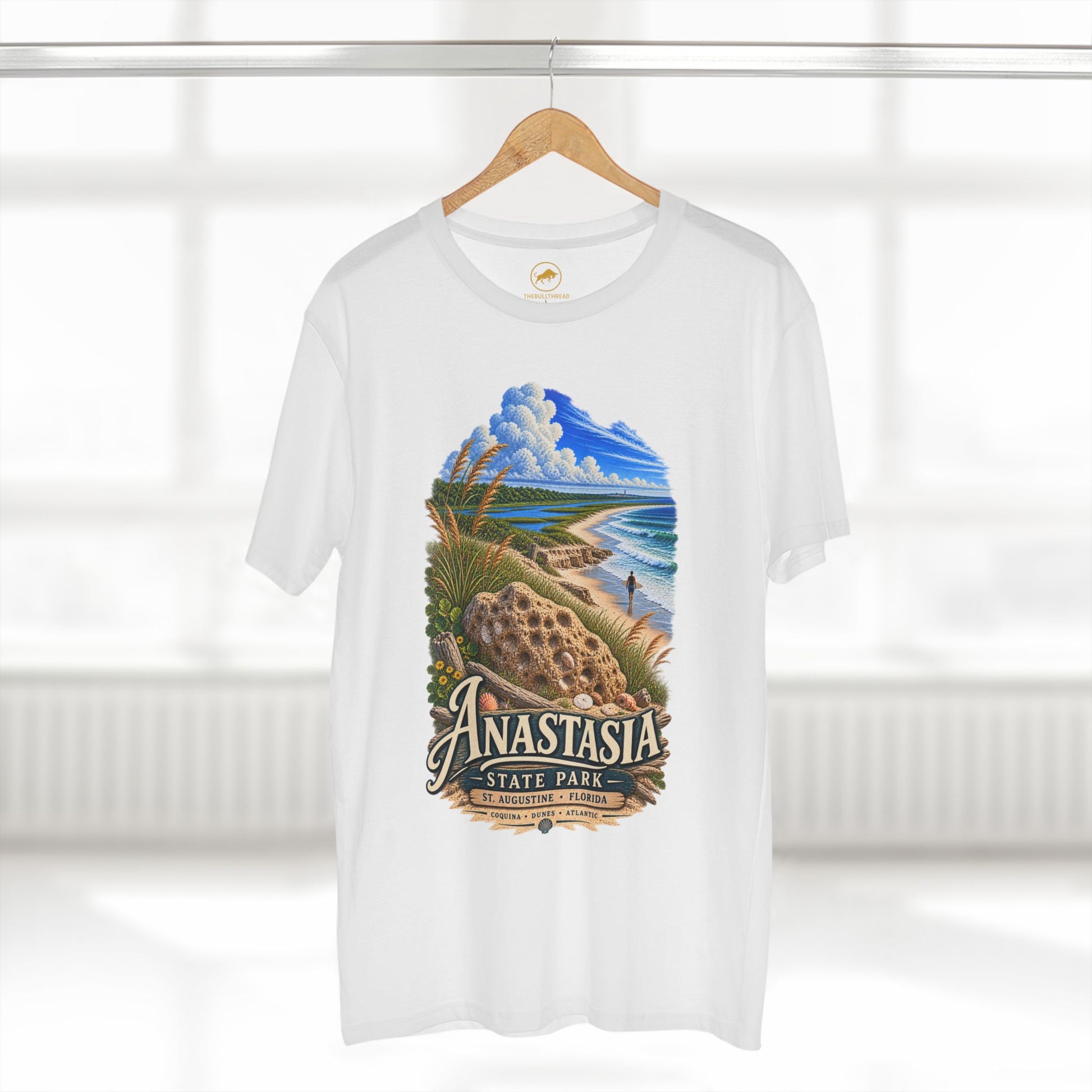Anastasia State Park T-Shirt, St. Augustine Florida Coquina Beach Graphic Tee.