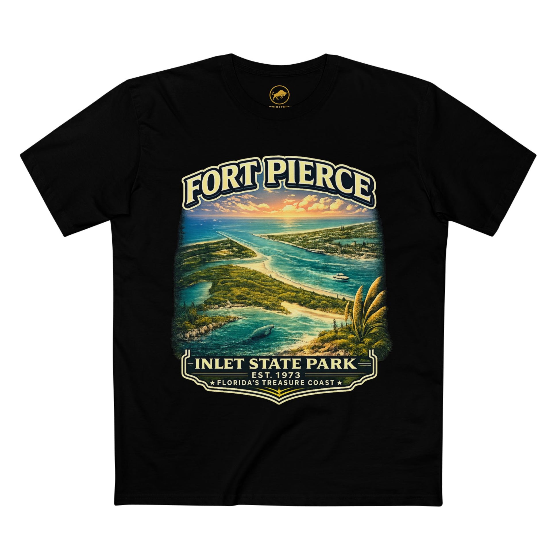 Fort Pierce Inlet State Park Shirt, Florida Coastal Graphic Tee, Treasure Coast Vintage T-Shirt, Ocean Fishing Beach Gift.