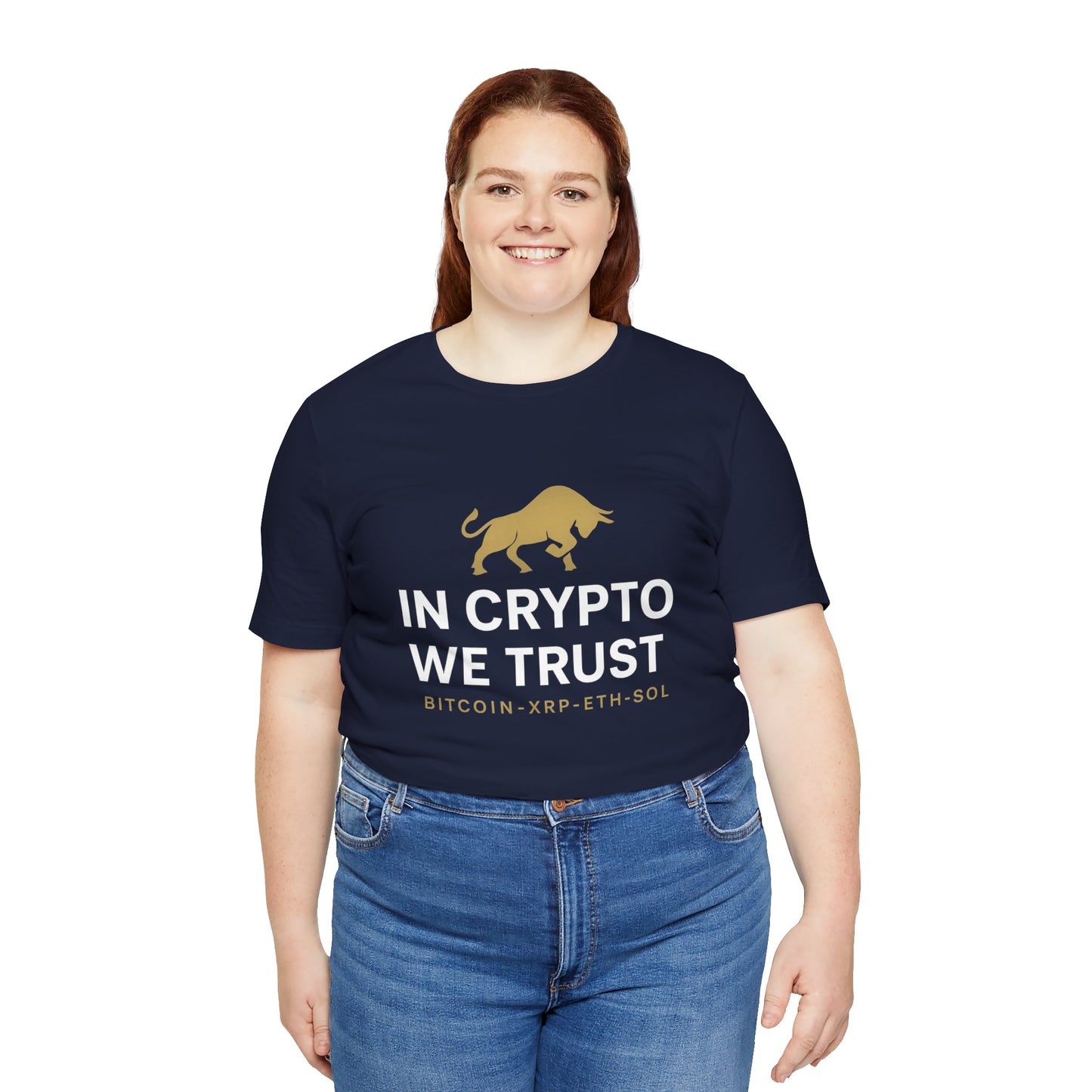 Premium Crypto Investor Shirt – In Crypto We Trust Bull Design by TheBullThread