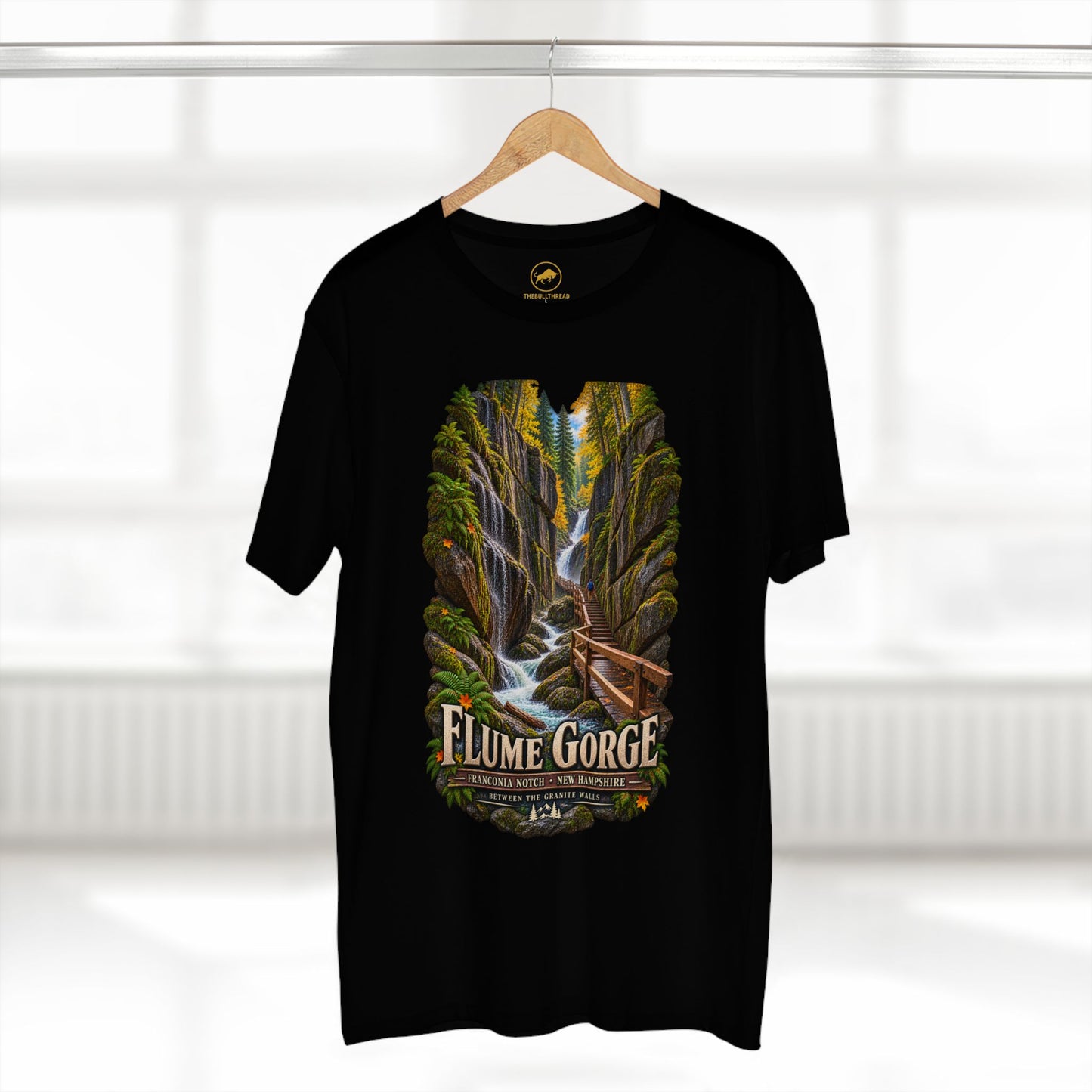 Flume Gorge Shirt, Franconia Notch New Hampshire Tee, White Mountains Hiking Gift, New England Travel T-Shirt.