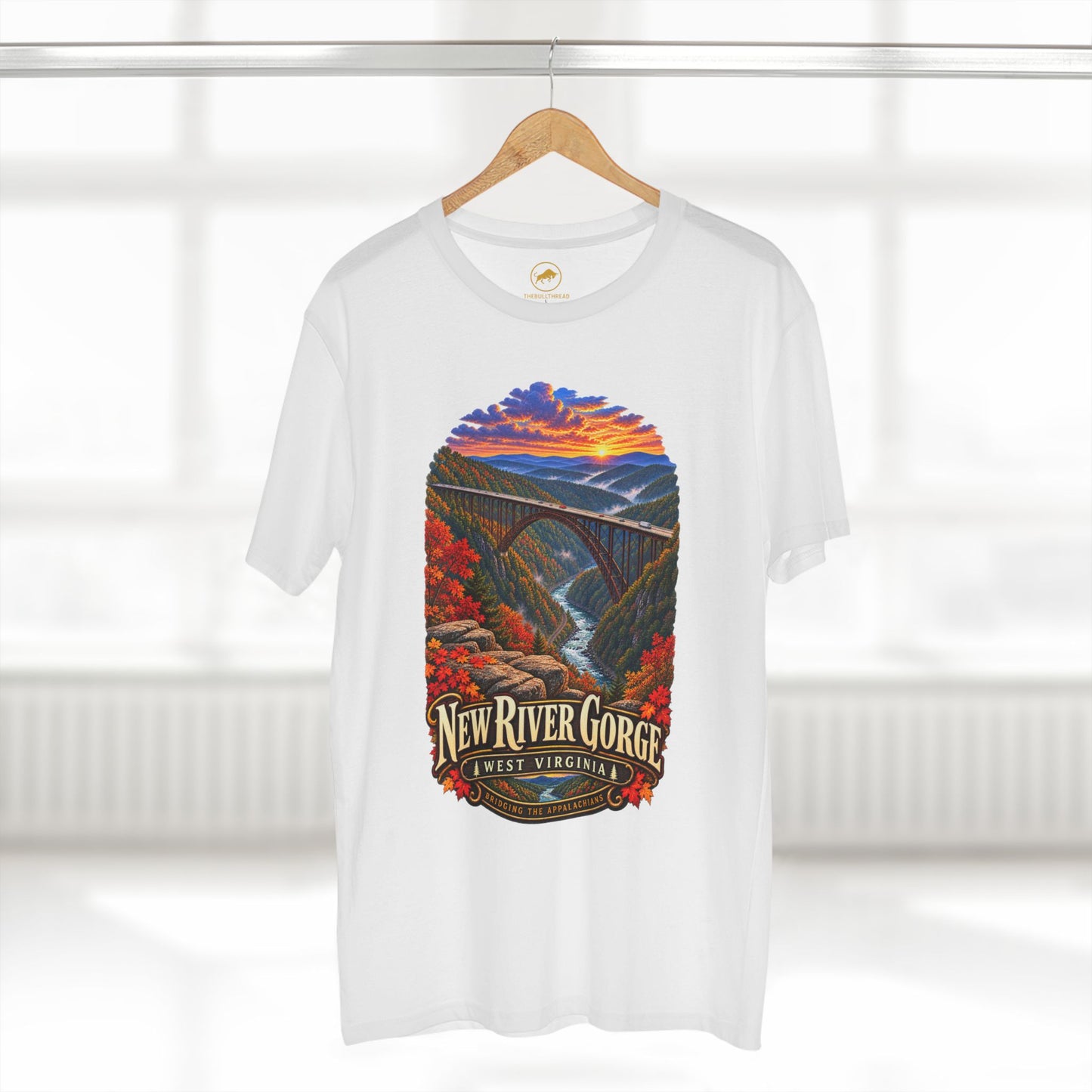 New River Gorge Scenic Bridge Tee | West Virginia Fall Landscape