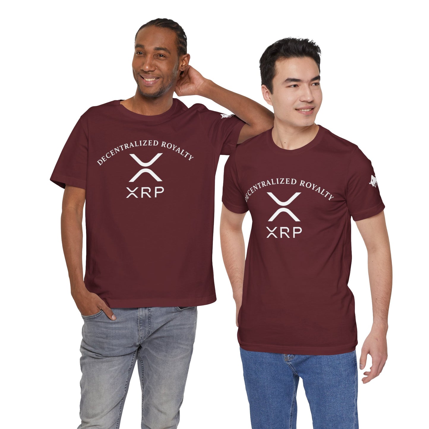 Premium XRP Investor Shirt - Decentralized Royalty Bull Sleeve Design by TheBullThread