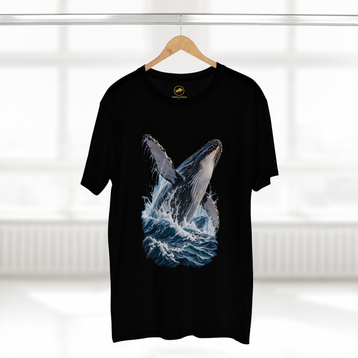 Humpback Whale Shirt, Breaching Whale Ocean Wildlife Tee, Whale Watching Marine Life Gift.