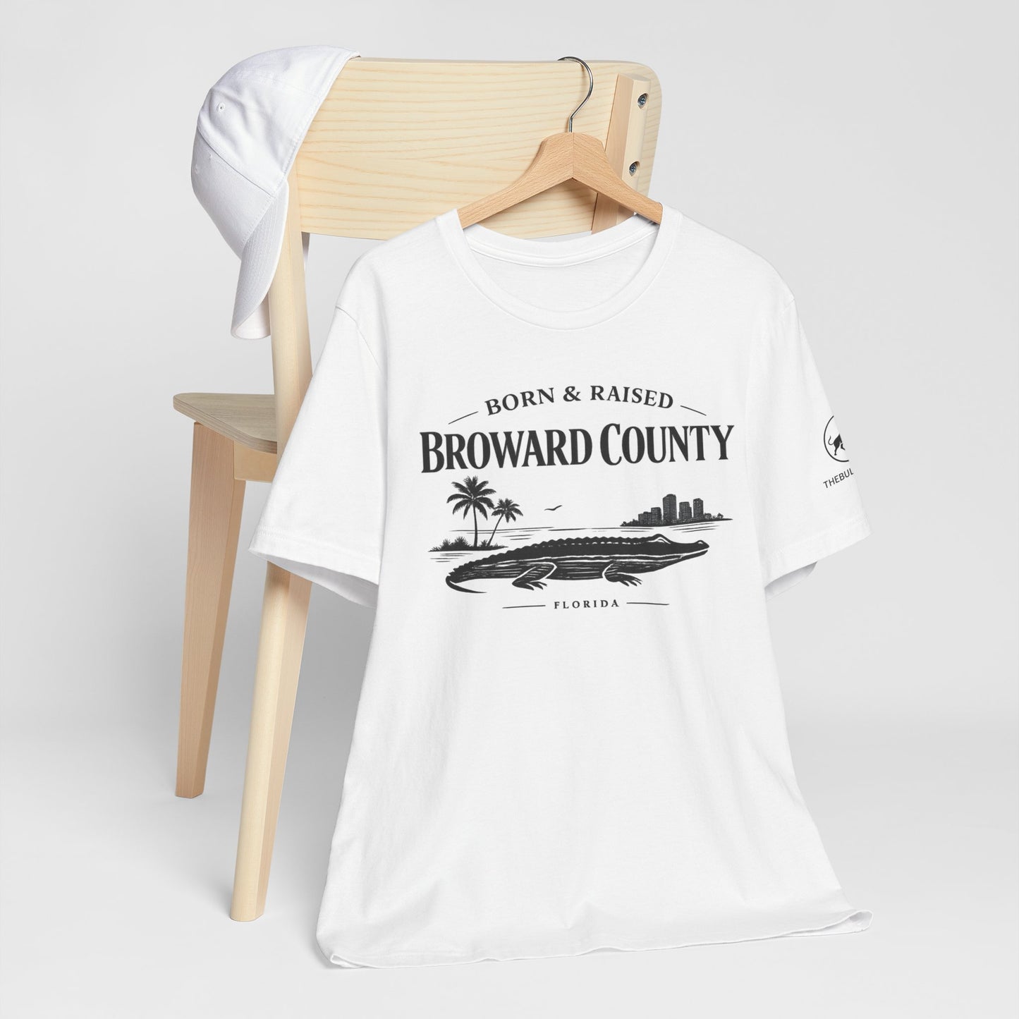 Broward County Born & Raised Shirt, South Florida Coastal Tee, 954 Florida Local Shirt, Fort Lauderdale Beach T-Shirt, Minimalist White Tee.