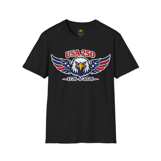 USA 250 Shirt Premium American Eagle Patriotic T Shirt | 1776 2026 America 250 USA Tee Independence Day Shirt.