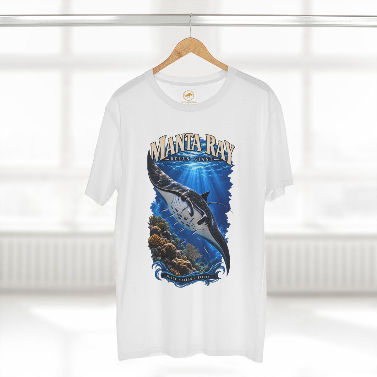 Giant Manta Ray Shirt, Ocean Wildlife Tee, Scuba Diving & Marine Biology Gift.