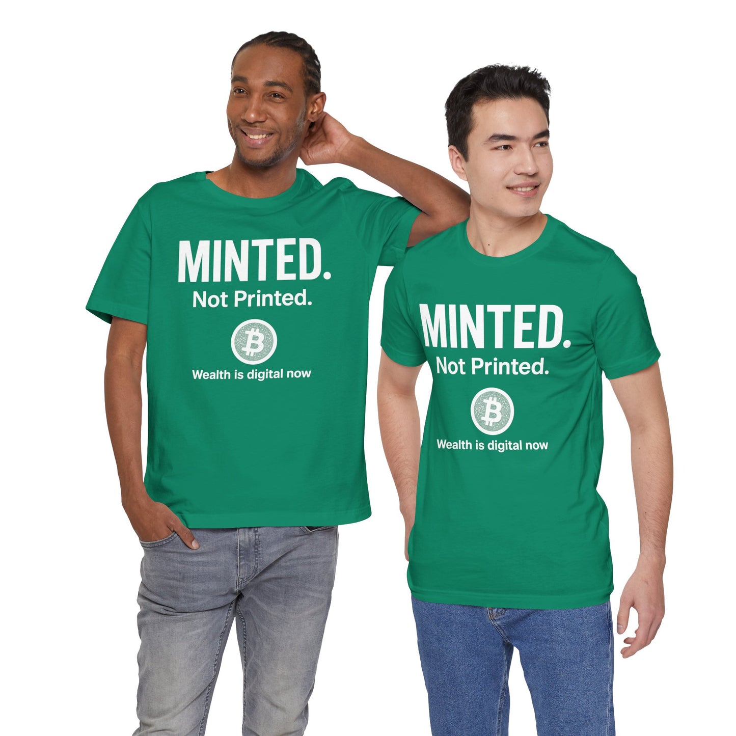 Premium Bitcoin Crypto T-Shirt - Minted Not Printed Clean Streetwear by TheBullThreadi