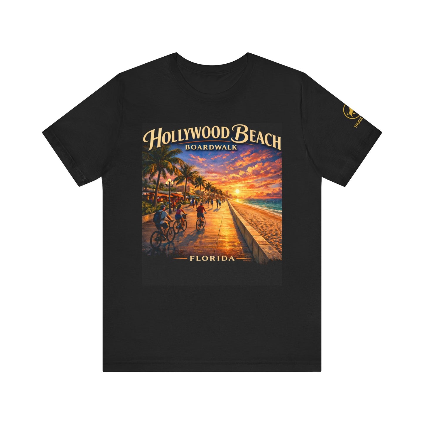 Hollywood Beach Boardwalk Florida Shirt, Hollywood Beach Tee, Florida Beach Shirt, South Florida Boardwalk Tee, Coastal Sunset Shirt.