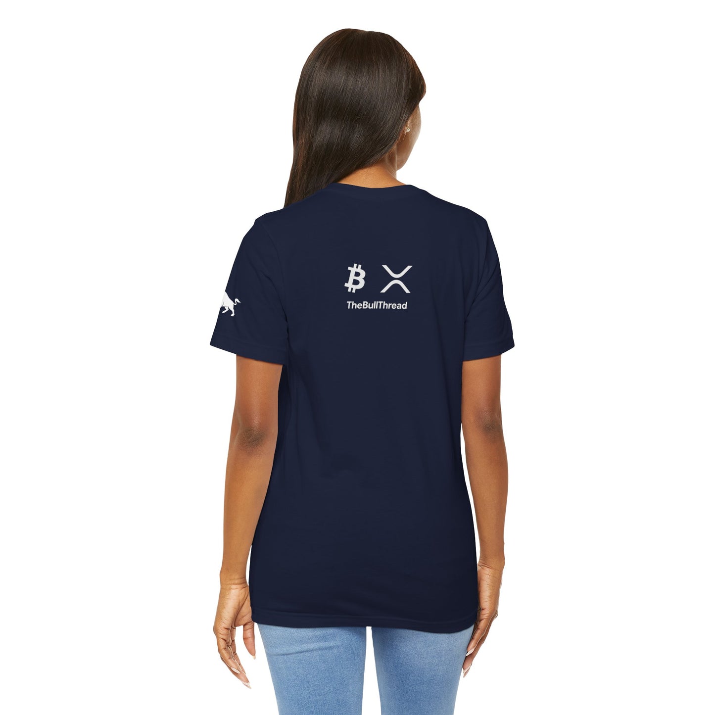 Premium Crypto Tee – HODL Stake Repeat Minimalist Streetwear by TheBullThread