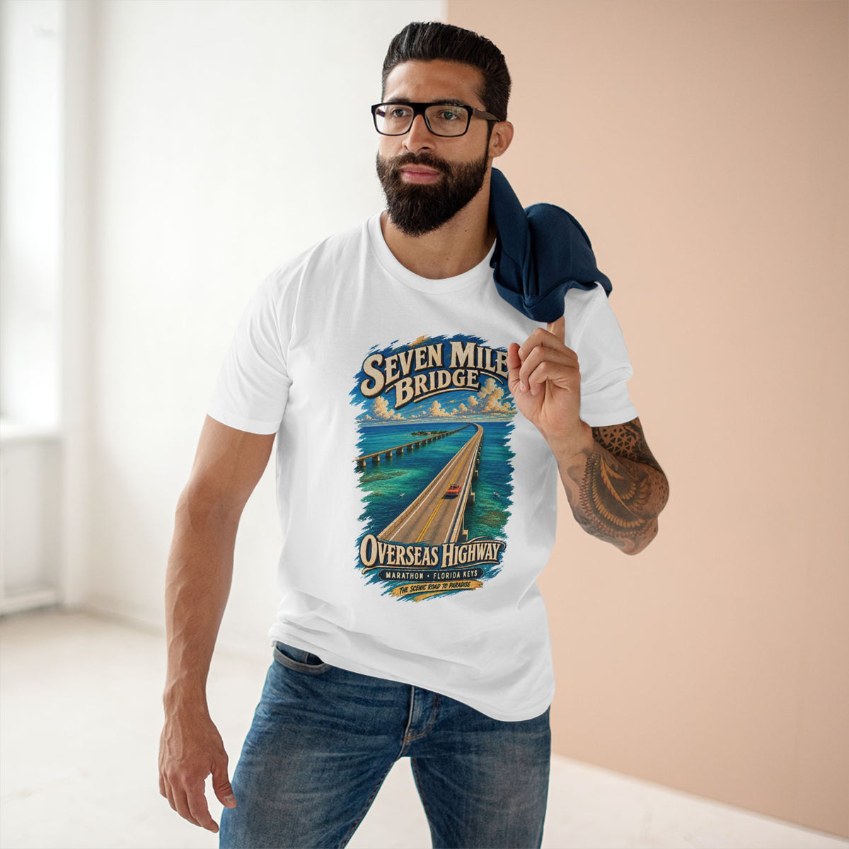 Seven Mile Bridge Shirt, Florida Keys T-Shirt, Overseas Highway US 1 Tee, Marathon Florida Road Trip Gift, Road to Paradise