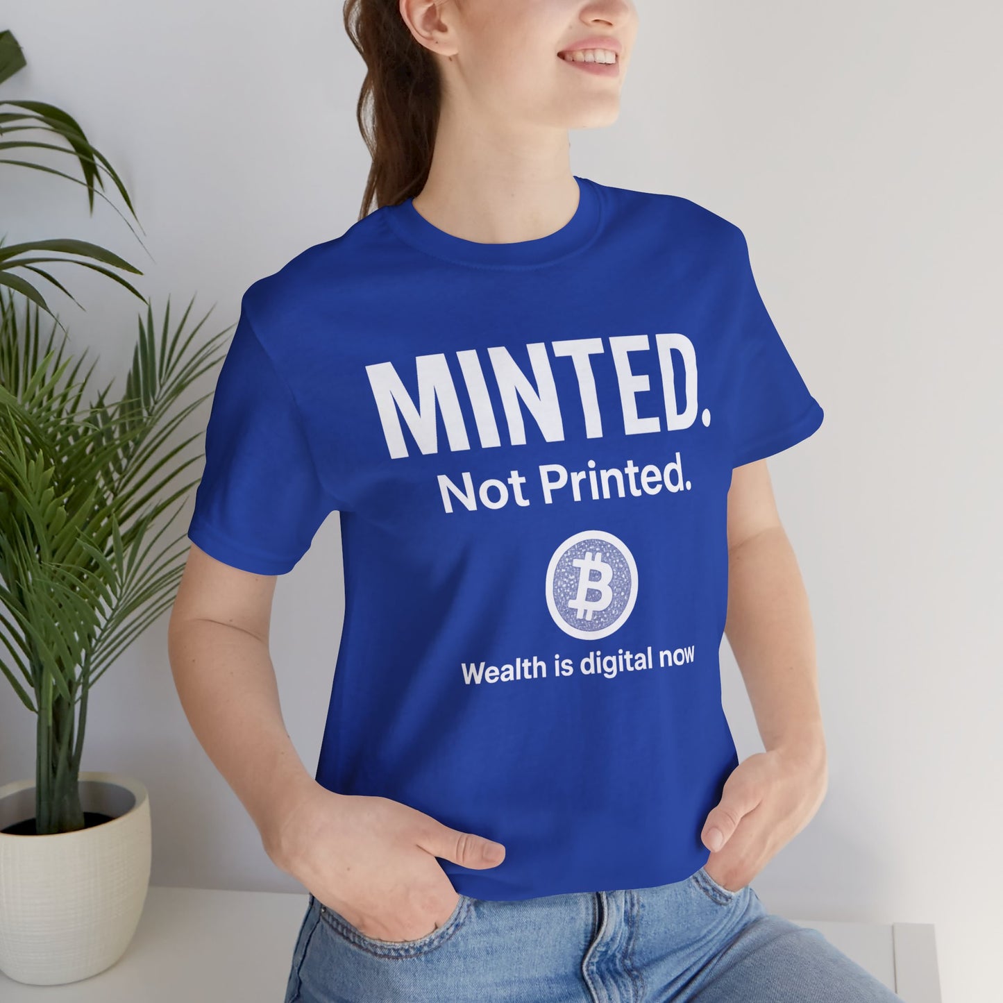 Premium Bitcoin Crypto T-Shirt - Minted Not Printed Clean Streetwear by TheBullThreadi