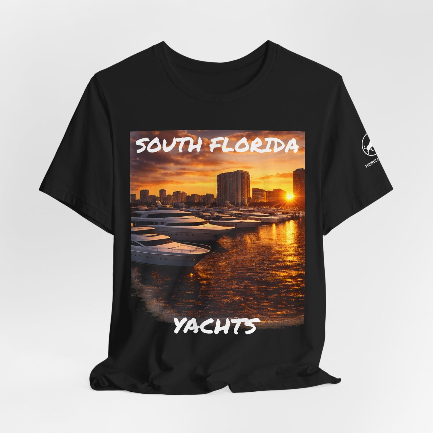 South Florida Yachts Shirt Sunset - Premium Coastal Florida Tee - Luxury Boat Lifestyle Shirt - Ocean Marina Graphic Tee - Beach Yacht Shirt.