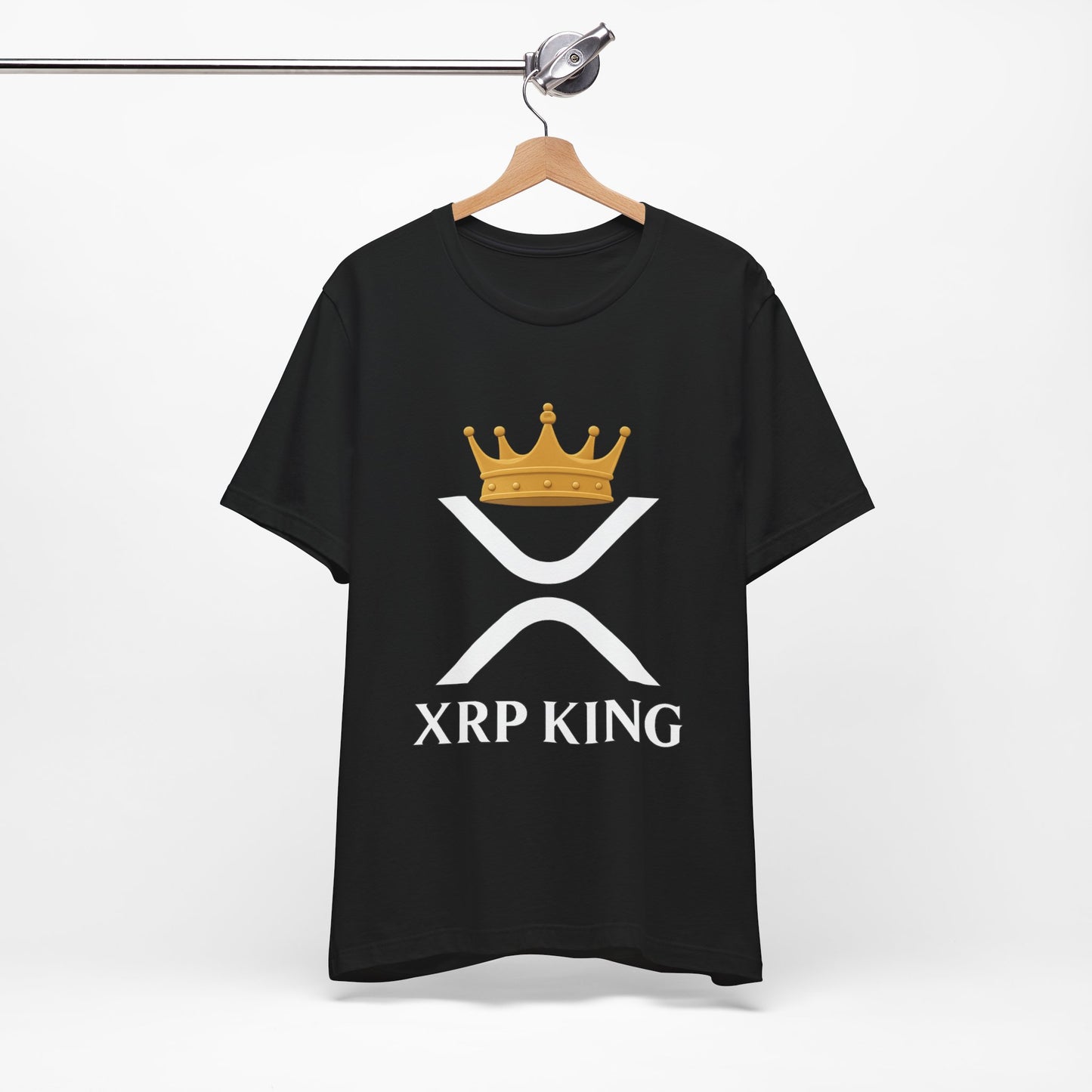 Premium XRP Crypto T-Shirt - XRP King Crowned Royalty Design by TheBullThread