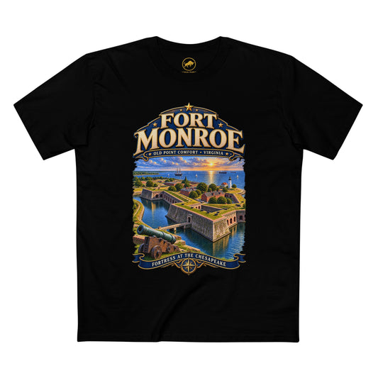 Fort Monroe Virginia T-Shirt: Old Point Comfort Chesapeake Bay Historic Fort Tee.
