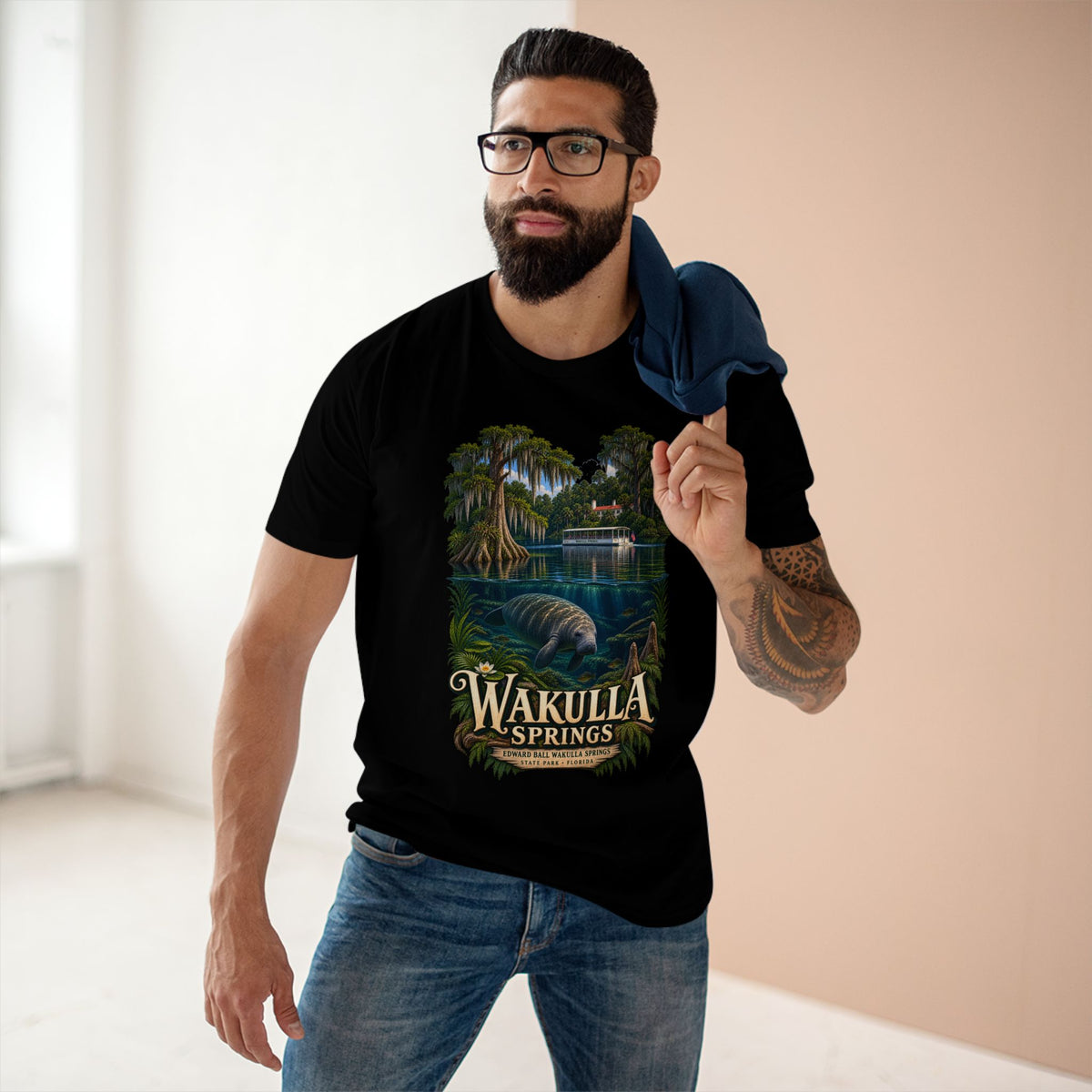Wakulla Springs Shirt, Florida Manatee Graphic Tee, Edward Ball State Park Travel Souvenir.