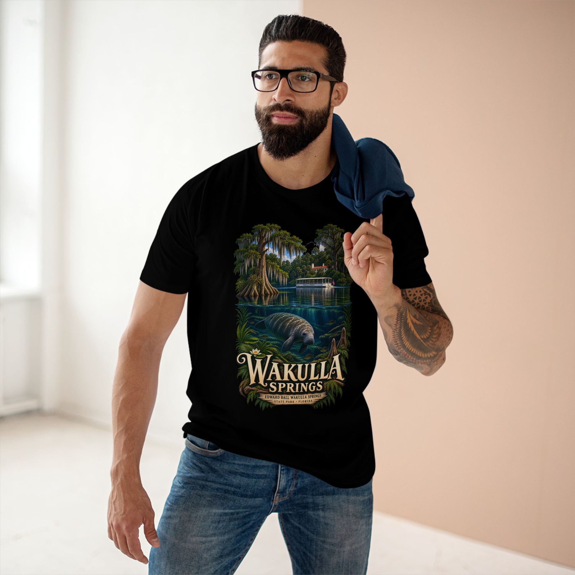 Wakulla Springs Shirt, Florida Manatee Graphic Tee, Edward Ball State Park Travel Souvenir.
