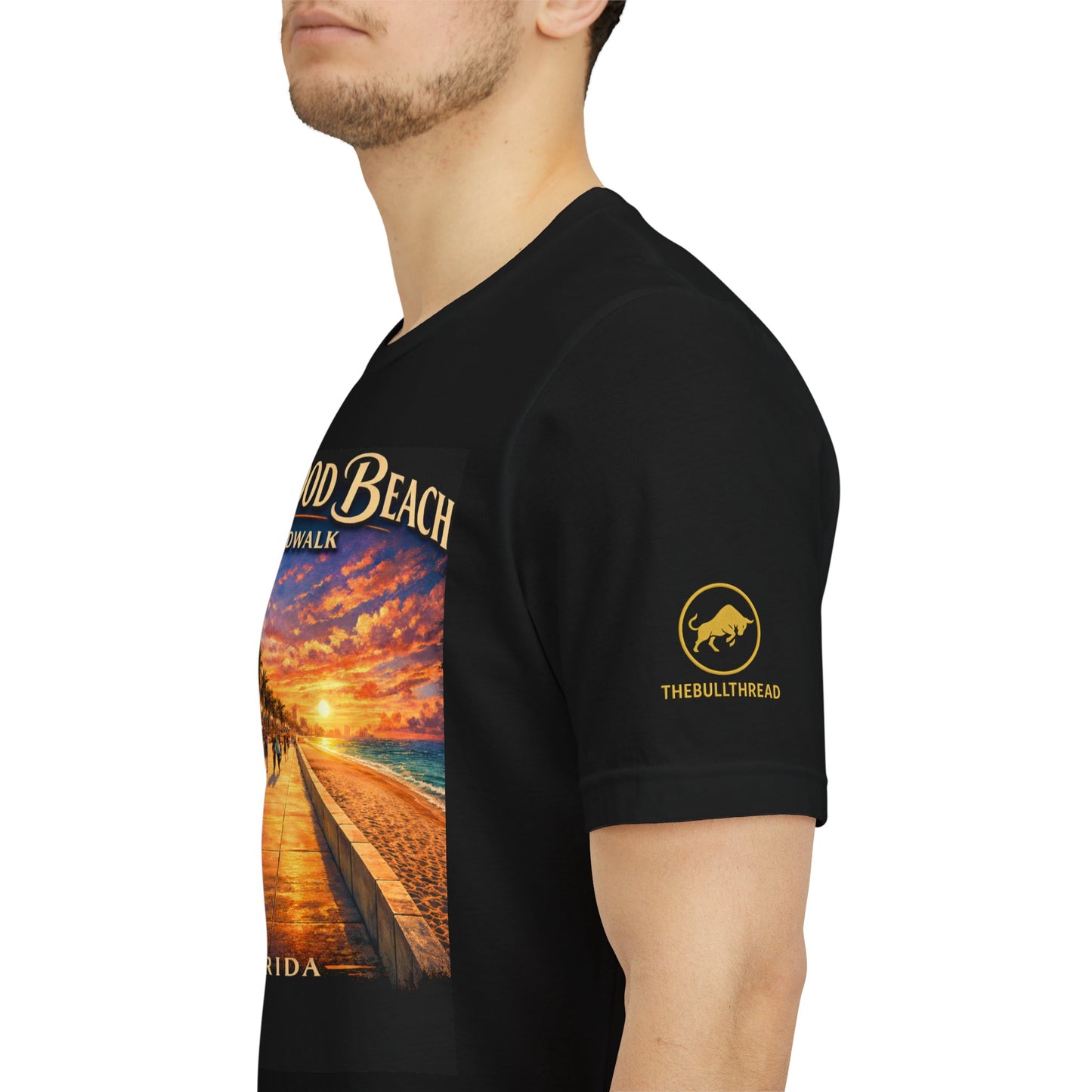 Hollywood Beach Boardwalk Florida Shirt, Hollywood Beach Tee, Florida Beach Shirt, South Florida Boardwalk Tee, Coastal Sunset Shirt.