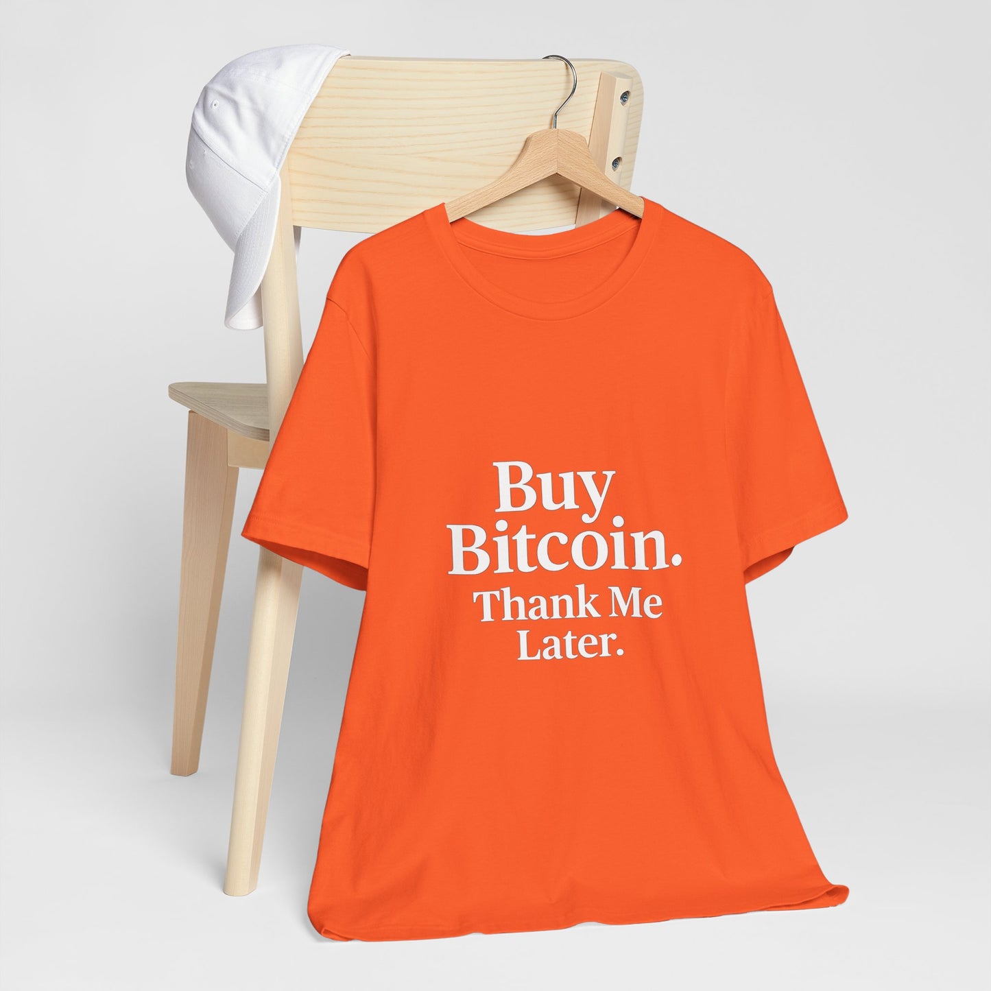 Premium Crypto T-Shirt - Buy Bitcoin Thank Me Later Design by TheBullThread