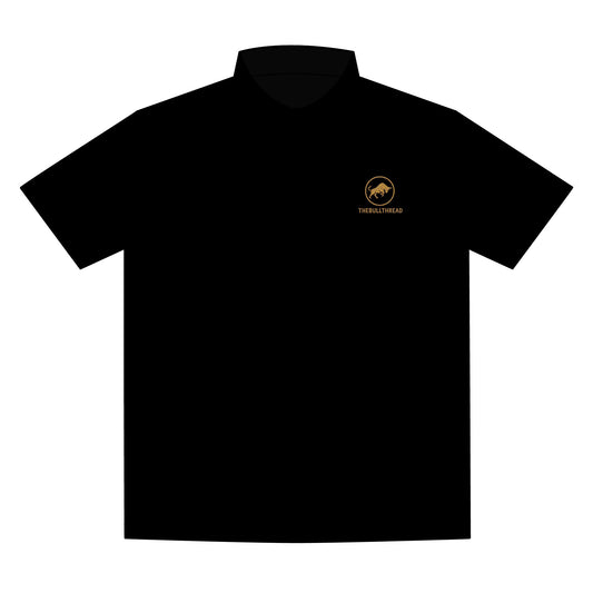 BullThread Everyday Polo - Embroidered Gold Bull Logo.