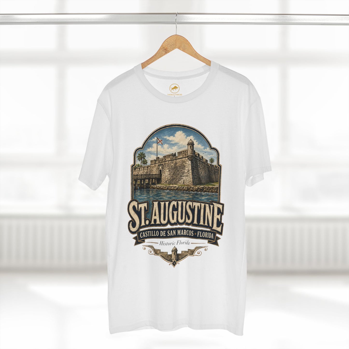 St Augustine Florida Shirt, Castillo de San Marcos Tee, Vintage Florida Travel T-Shirt, Premium AS Colour 5001 Souvenir Gift