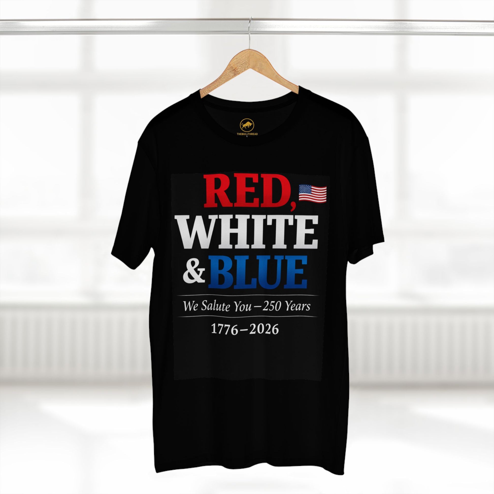 Red White & Blue 250 Years Shirt - Premium AS Colour 5001 Tee - USA Anniversary 1776-2026 - Patriotic 4th of July Shirt.
