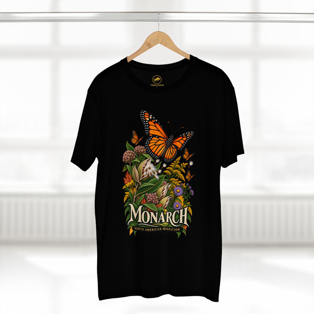 Monarch Butterfly Shirt, Milkweed Migration Nature Tee, Pollinator and Garden Lover Gift.