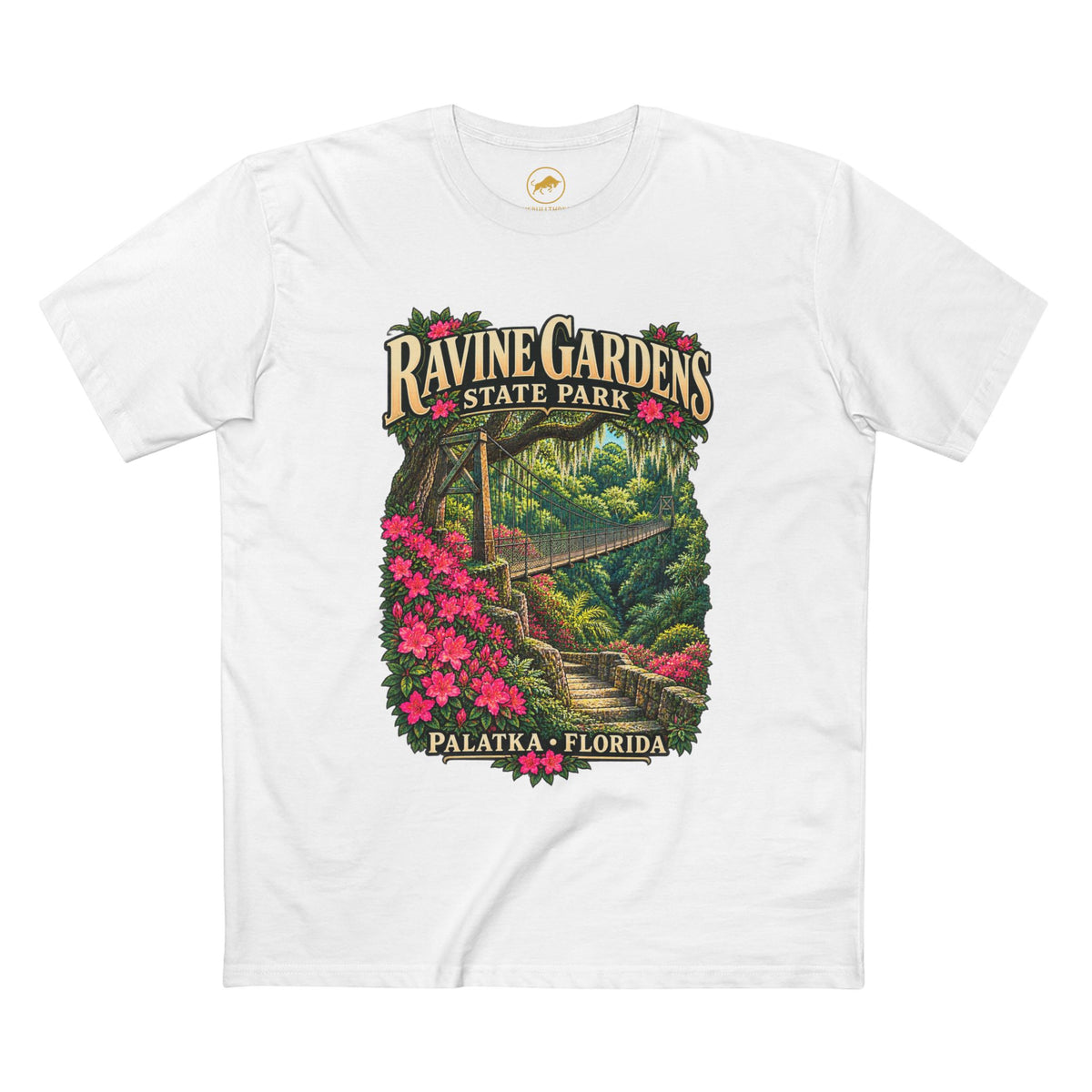 Ravine Gardens State Park Shirt - Palatka Florida Azalea Bridge Graphic Tee.