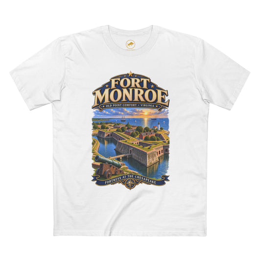 Fort Monroe Virginia T-Shirt: Old Point Comfort Chesapeake Bay Historic Fort Tee.