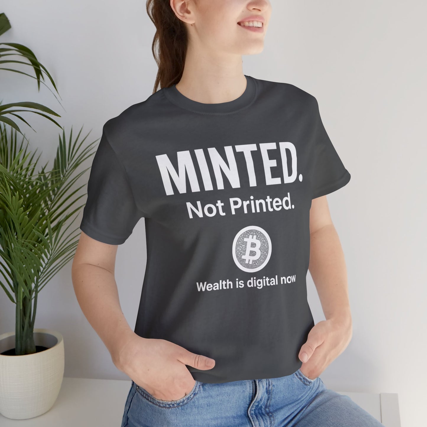 Premium Bitcoin Crypto T-Shirt - Minted Not Printed Clean Streetwear by TheBullThreadi