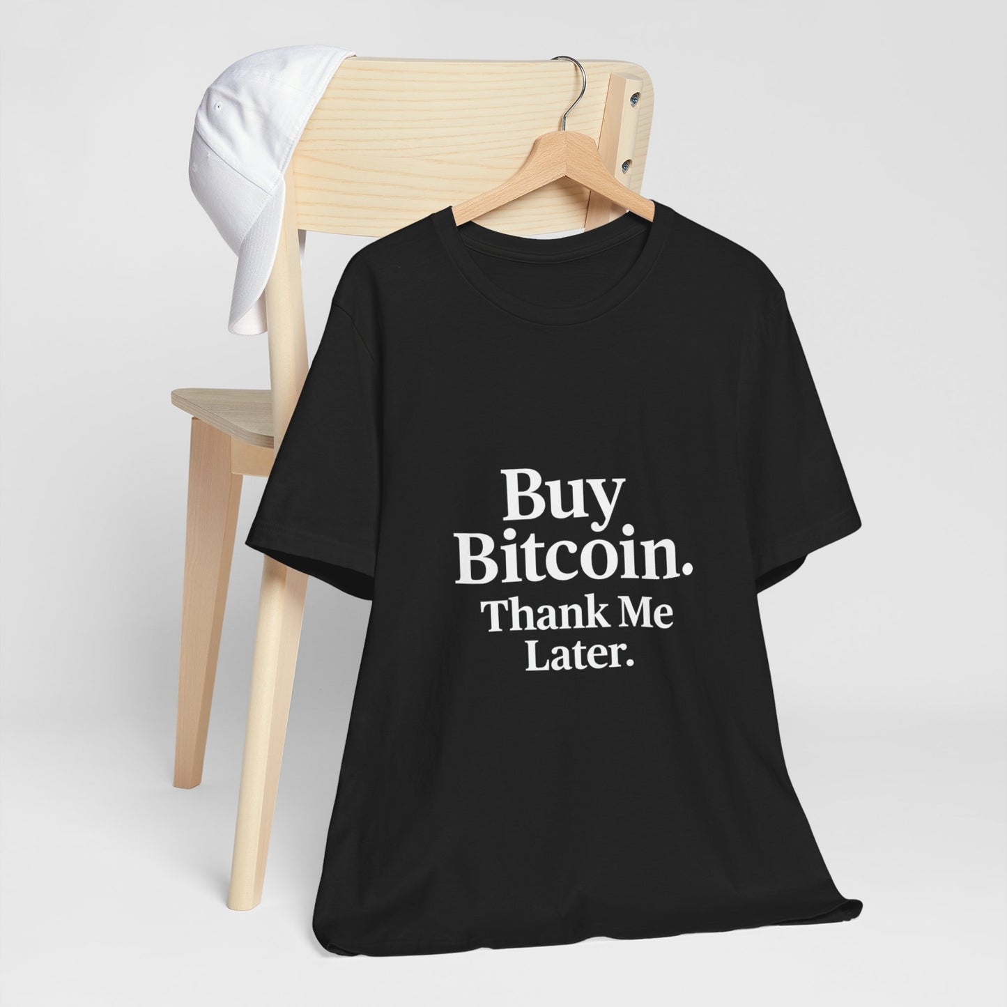 Premium Crypto T-Shirt - Buy Bitcoin Thank Me Later Design by TheBullThread
