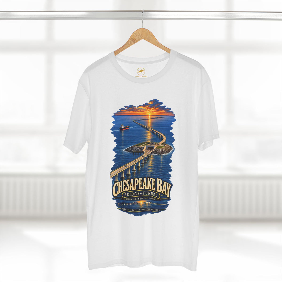 Chesapeake Bay Bridge Tunnel Shirt, Virginia Eastern Shore Tee, CBBT Engineering Landmark T-Shirt, Chesapeake Bay Road Trip Gift.