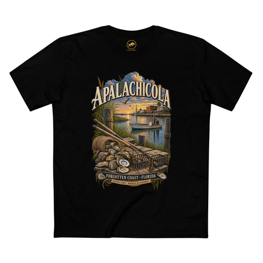 Apalachicola Florida T-Shirt, Forgotten Coast Oyster Town Maritime Heritage Tee.