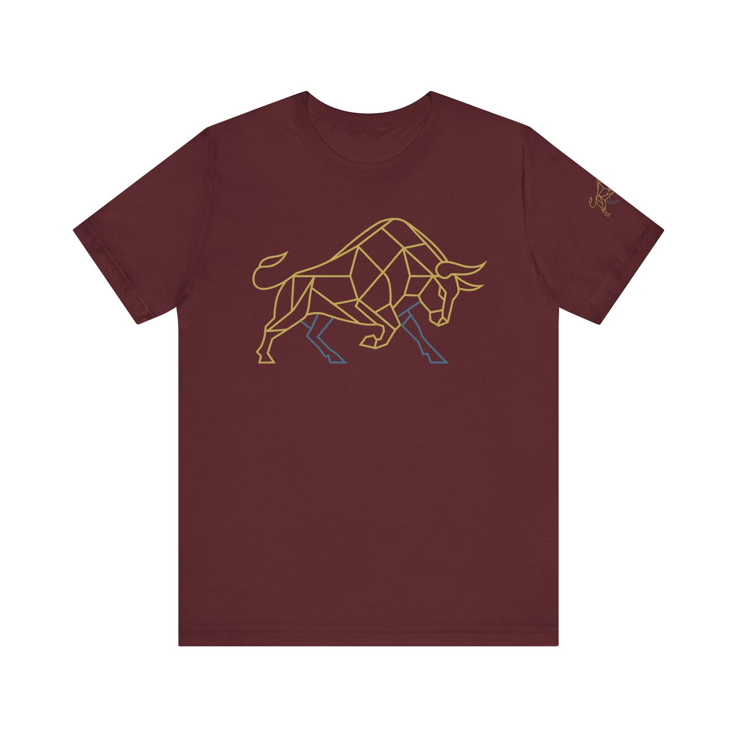 Premium Minimalist Crypto T-Shirt - Geometric Bull Graphic Inspired by Bitcoin & XRP by TheBullThread