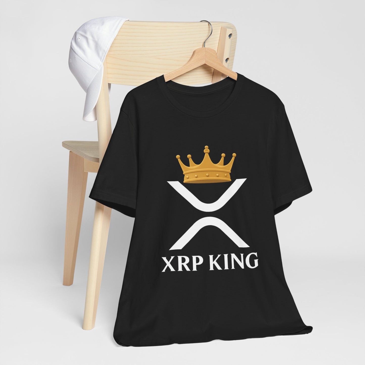 Premium XRP Crypto T-Shirt - XRP King Crowned Royalty Design by TheBullThread
