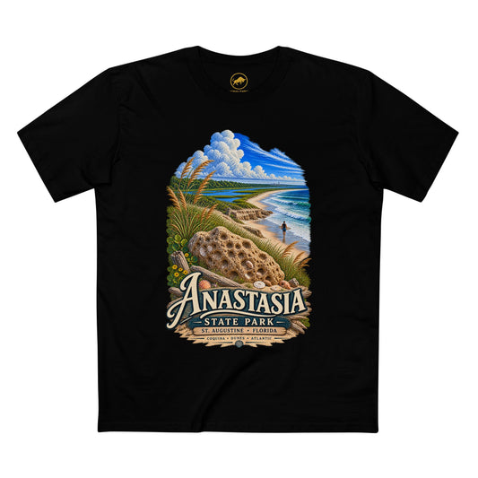 Anastasia State Park T-Shirt, St. Augustine Florida Coquina Beach Graphic Tee.