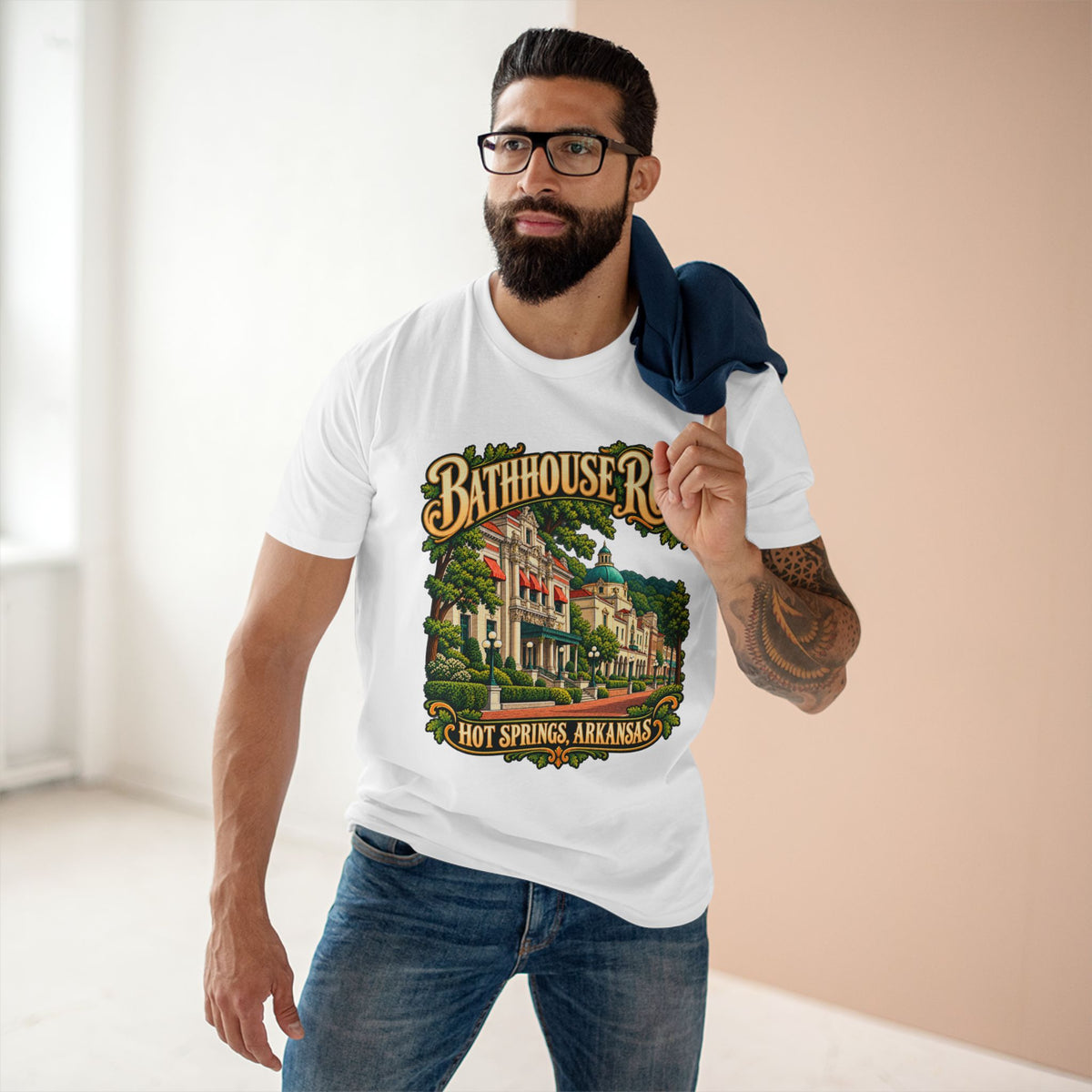 Bathhouse Row Hot Springs Arkansas Shirt, Historic Architecture Travel Tee, Arkansas Vacation Gift.