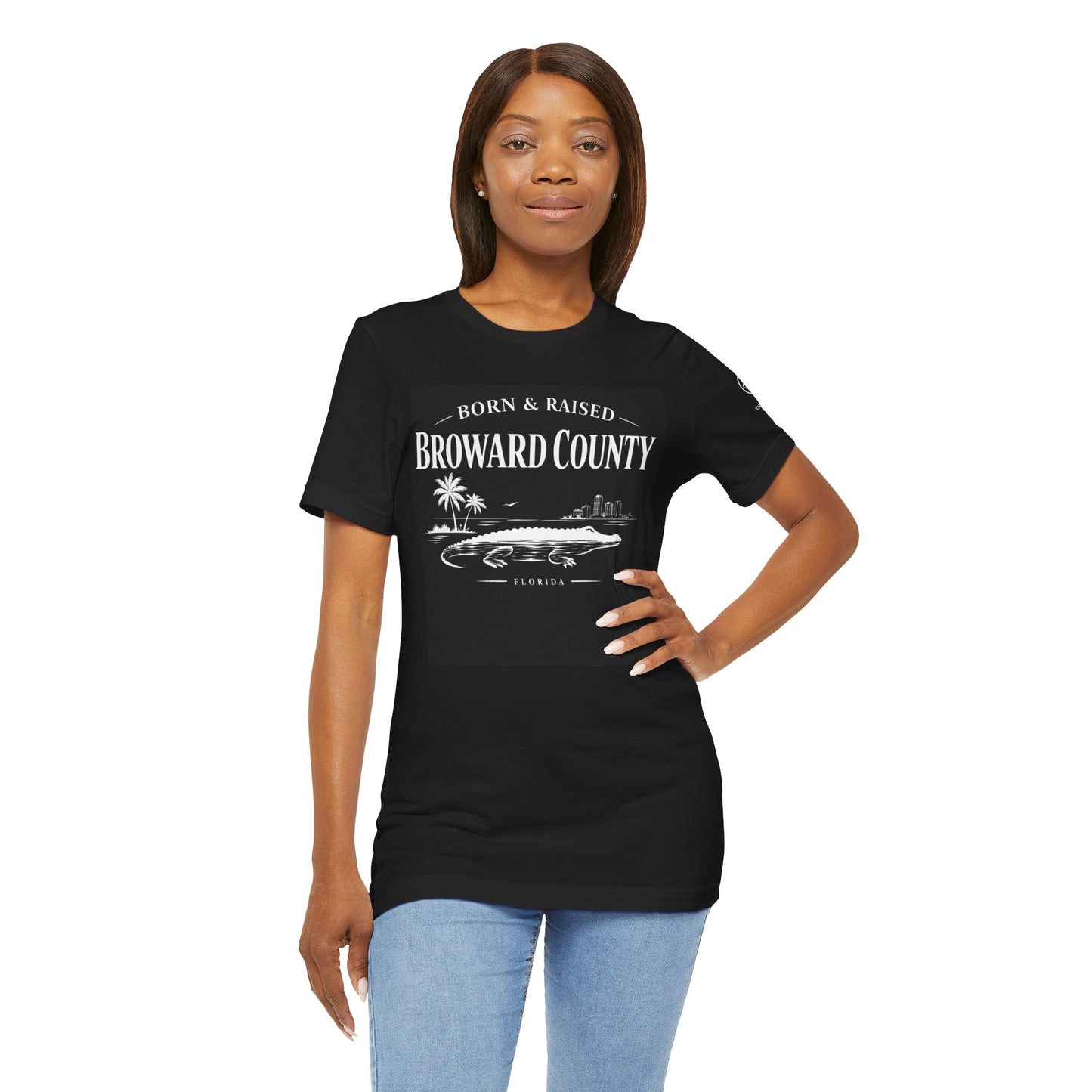 Broward County Born & Raised Shirt, South Florida Gator Tee, 954 Florida Local Shirt, Fort Lauderdale Beach, Premium Streetwear