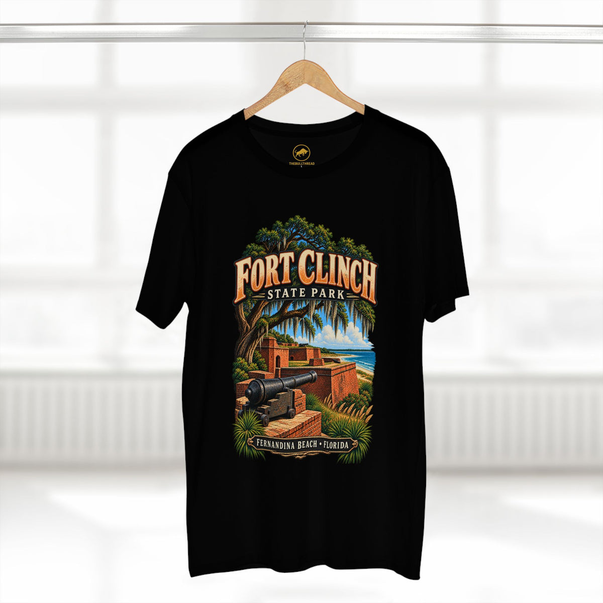 Fort Clinch State Park Shirt, Fernandina Beach Florida Historic Cannon Graphic Tee.