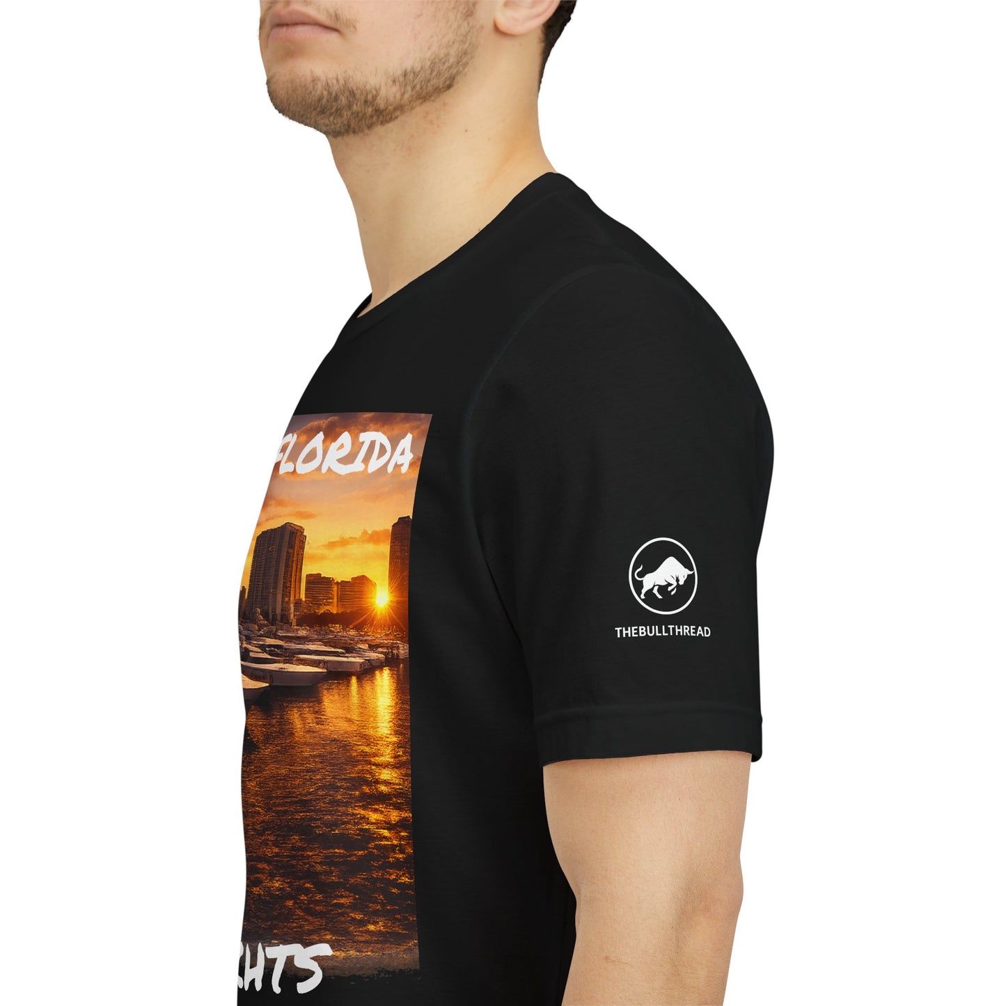 South Florida Yachts Shirt Sunset - Premium Coastal Florida Tee - Luxury Boat Lifestyle Shirt - Ocean Marina Graphic Tee - Beach Yacht Shirt.
