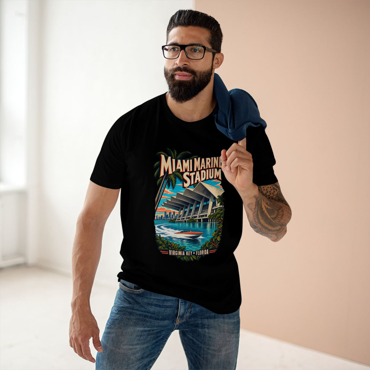 Miami Marine Stadium Shirt, Virginia Key Florida Mid-Century Architecture Tee