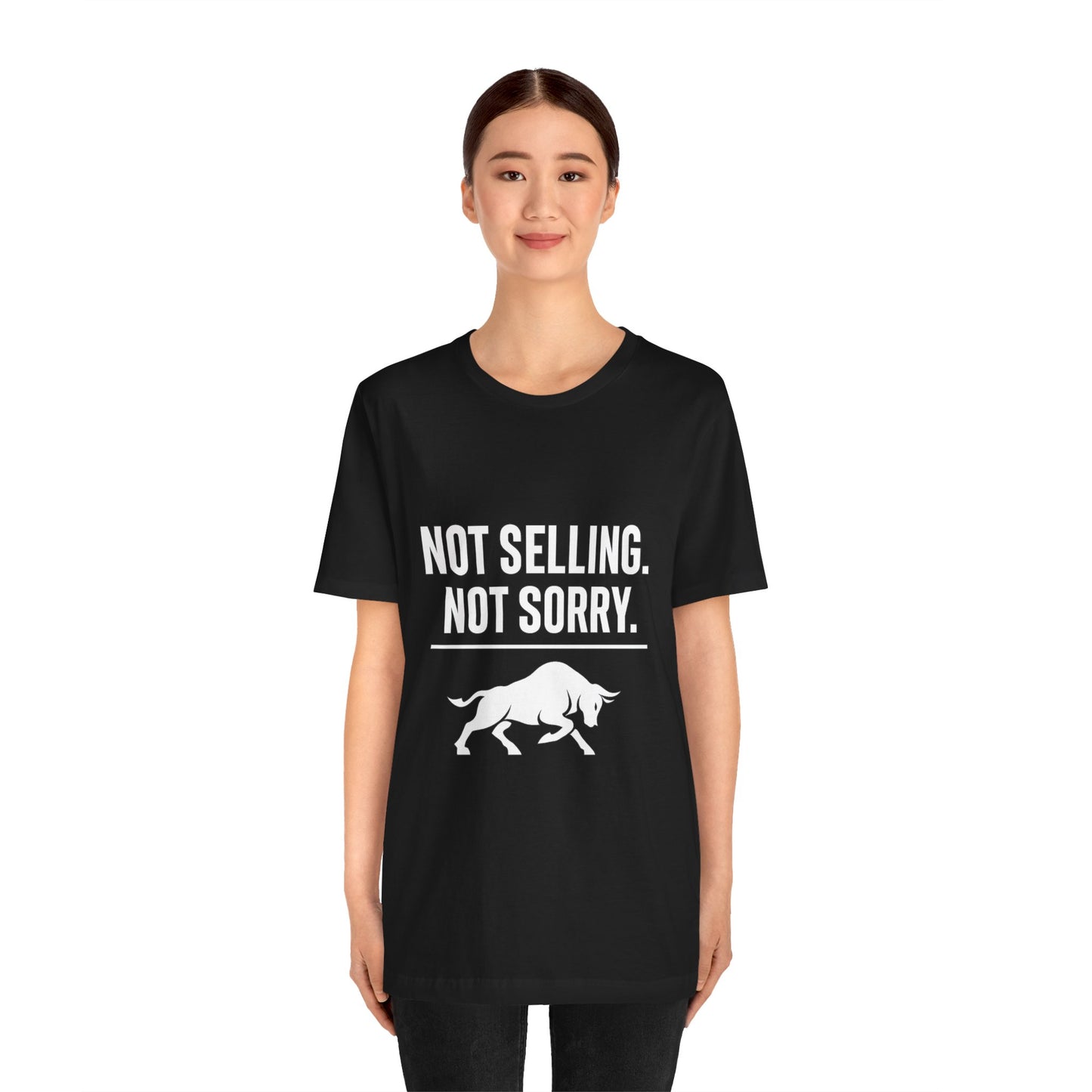 Premium Crypto Investor Shirt - Not Selling, Not Sorry Bull Market Tee by TheBullThread
