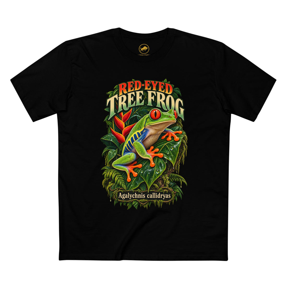 Red-Eyed Tree Frog Shirt, Central American Rainforest Tee, Agalychnis Callidryas Amphibian Gift.