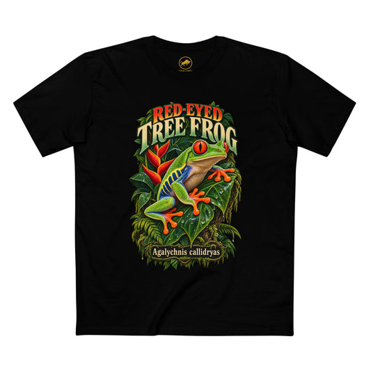 Red-Eyed Tree Frog Shirt, Central American Rainforest Tee, Agalychnis Callidryas Amphibian Gift.