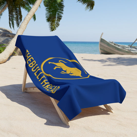 Premium Bull Towel – Royal Blue & Gold Design by TheBullThread