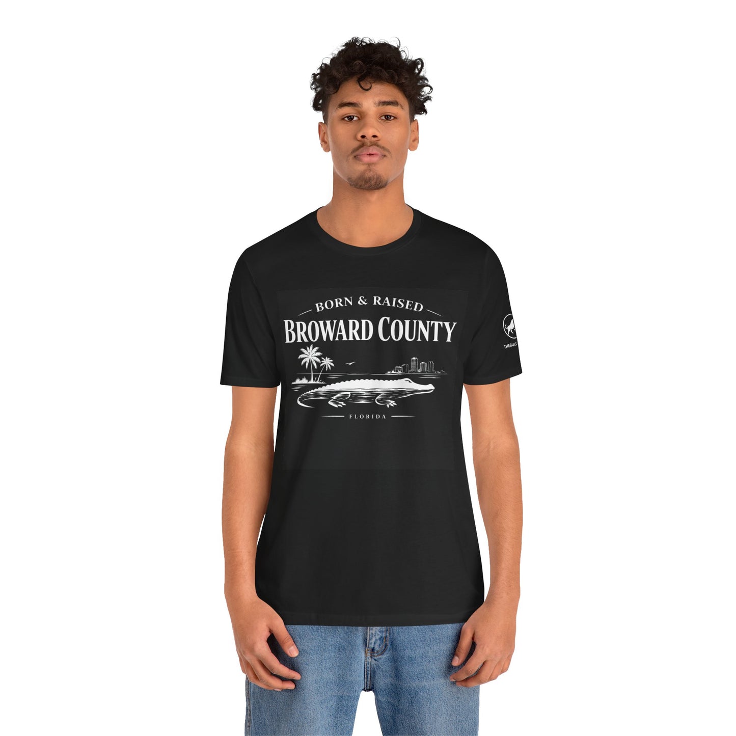 Broward County Born & Raised Shirt, South Florida Gator Tee, 954 Florida Local Shirt, Fort Lauderdale Beach, Premium Streetwear